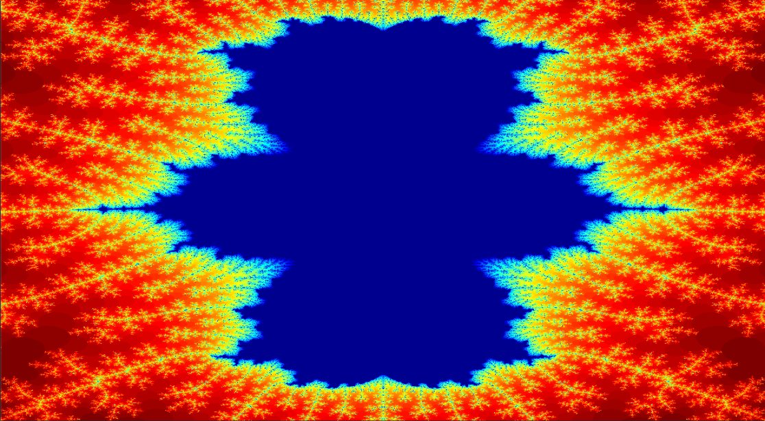 Colorized complex fractal